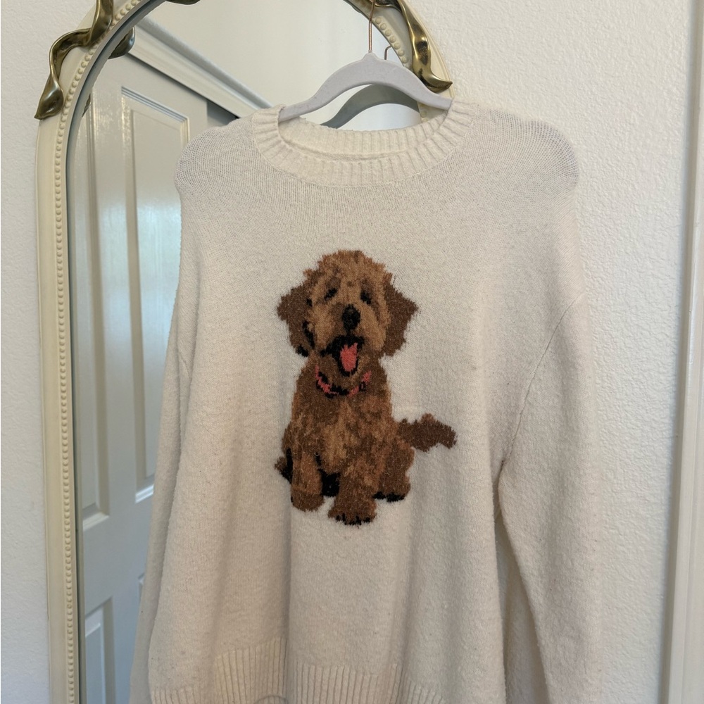 Hollister Cream Dog Sweater